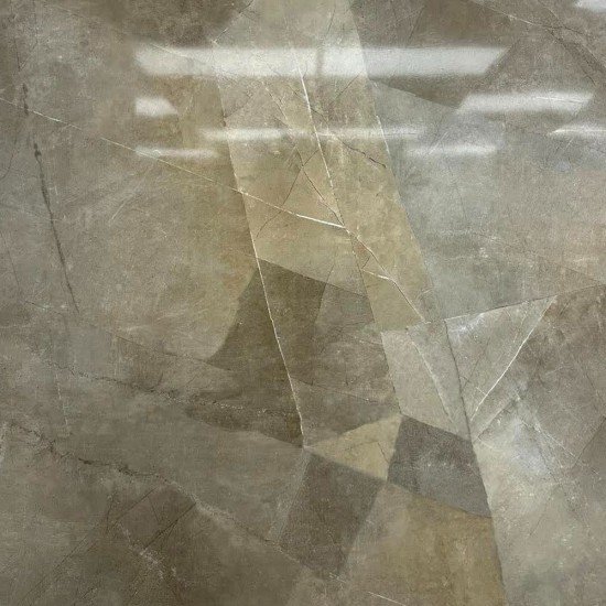 Monza Greige Porcelain Tile 24″x24″ – Glossy Finish